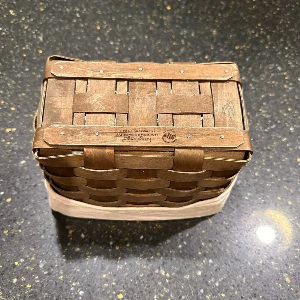 Longaberger Large Recipe Basket with Liner and Protector